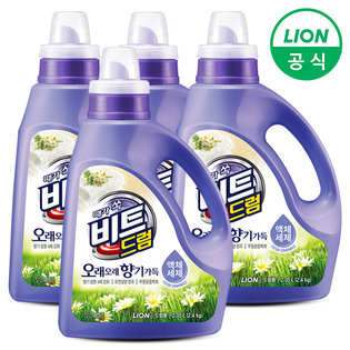 비트 오래향기 액체세제 3L 용기 4개 (드럼용)