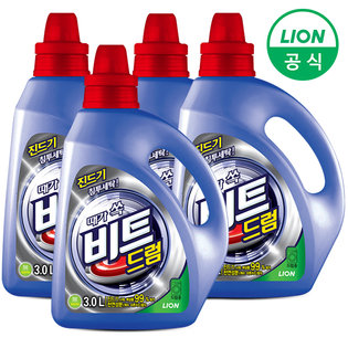 비트 액체세제 3L 용기 4개 (드럼용)