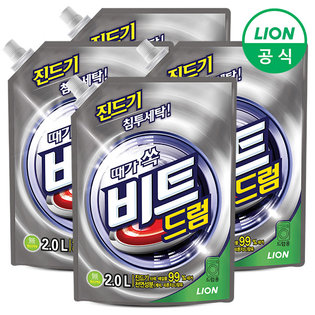 비트 액체세제 2L 파우치 4개 (드럼용)