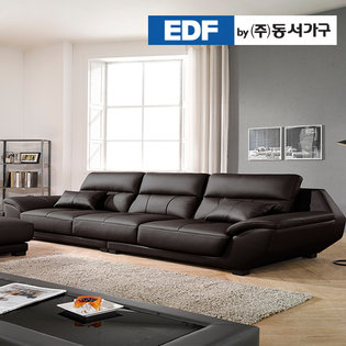 XXXXXX판매종료XXXXXXEDFby동서가구 퓨쳐 구스포켓 4인 천연면피소파 DF638084 _초코브라운