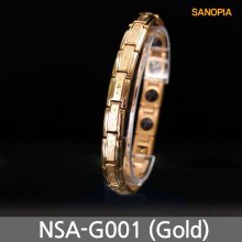 사노피아 써지컬 게르마늄 자석팔찌 NSA-G001 골드 [S / M / L]