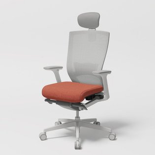 T50 컴퓨터 책상 의자 화이트 (HLDA) 코랄