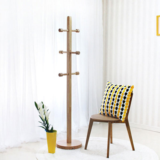 원목 러버 코트스텐드