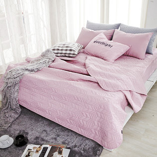 [2개구성] 퓨어 항균 누빔 스프레드 퓨어핑크(150X210)