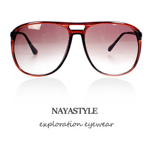 선글라스 미러 메탈 보잉 UV차단 D69_58N410 브라운(흐린렌즈)