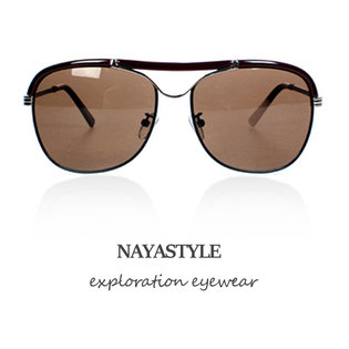 선글라스 미러 메탈 보잉 UV차단 D66_75N14 브라운