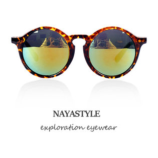 선글라스 미러 메탈 보잉 UV차단 D60_75N41 골드미러(레오파드)