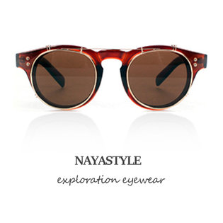 선글라스 미러 메탈 보잉 UV차단 D46_88N135 브라운