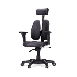 DK 2500GI 타공인조가죽 책상의자 사무용의자_검정타공인조가죽