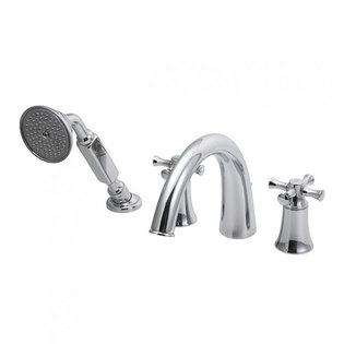 헤리티지 4홀 샤워욕조수전(십자핸들) FB-3189.1L.1N