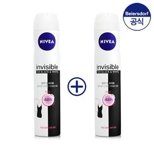 XXX단종XXX초특가+ 데오드란트 스프레이 블랙 앤 화이트 200ml X 2개