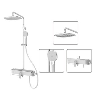 큐브 선반형레인샤워수전 FB-5787 (토수구0) 1100mm