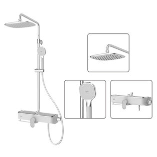 큐브 선반형레인샤워수전 FC-5785 (토수구X) 1100mm
