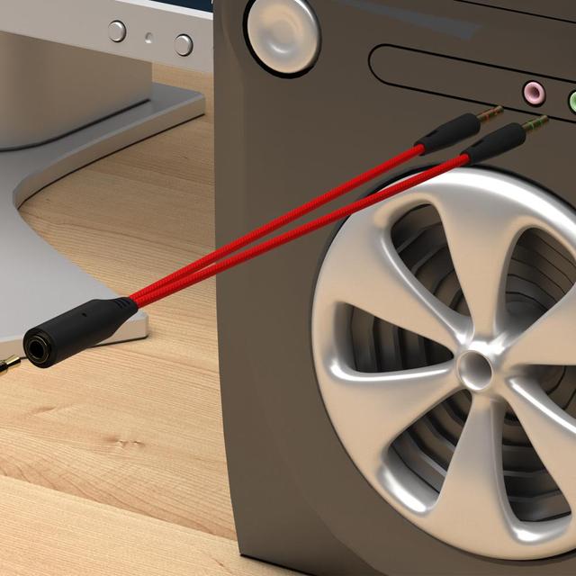 Y잭 PC 이어폰 마이크 4극 연결 케이블