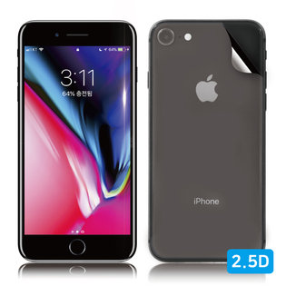 아이폰8 2.5D 강화유리+유광 후면보호필름 2매