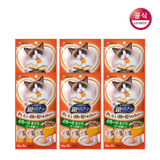 긴노스푼 해피퓨레(참치&가다랑어포) 60G (15G X 4EA) 6팩