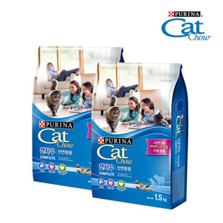 [퓨리나] 캣차우 컴플리트 1.5kg 2팩 / 리뉴얼출시