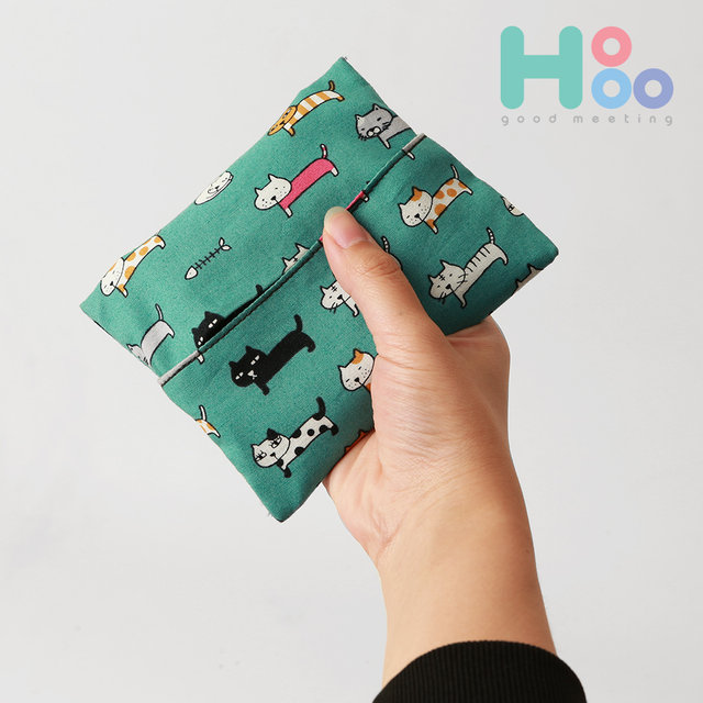 핫팩 파우치 손난로 주머니 고양이의휴일 민트