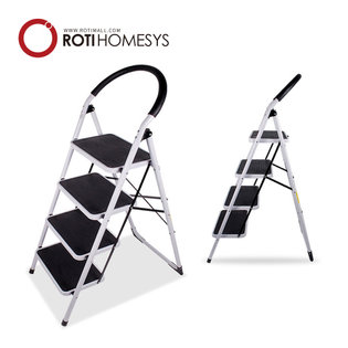 계단 사다리 4단 블랙