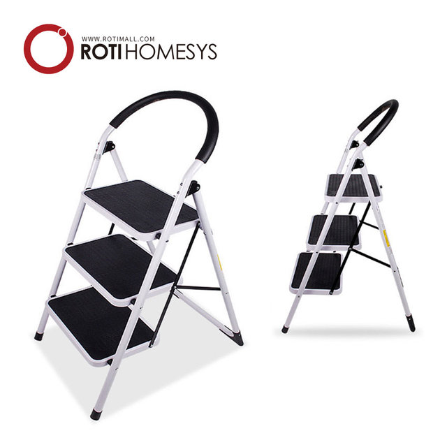 계단 사다리 3단 블랙