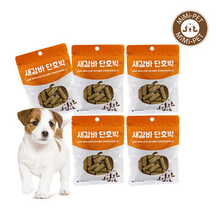 [미미펫]새감바버거 단호박 100g 5팩/강아지간식