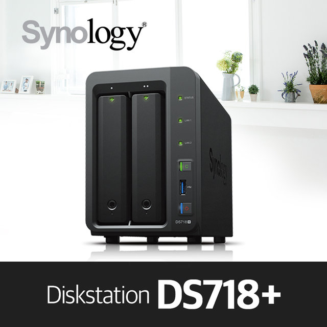 [에이블] DS718+ [케이스] 2bay NAS 하드미포함