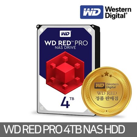  4TB WD4002FFWX RED PRO NAS 서버 하드디스크