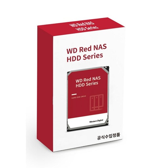 -공식- WD Red Plus 4TB WD40EFPX NAS 하드디스크 (5,400RPM/256MB/CMR)