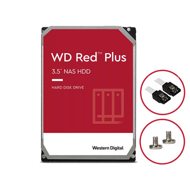 -공식- WD Red Plus 8TB WD80EFPX NAS 하드디스크 (5,640RPM/256MB/CMR)