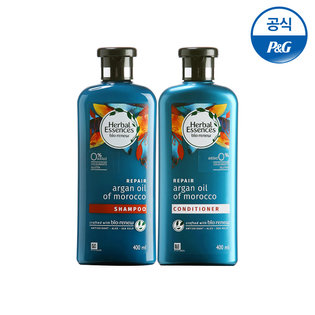 모로코 아르간오일 샴푸 400ml 1개 + 컨디셔너 400ml 1개[HE06][HE07]