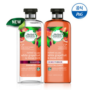 화이트자몽 모사민트 샴푸 400ml 1개 + 컨디셔너 400ml 1개[HE08][HE09]
