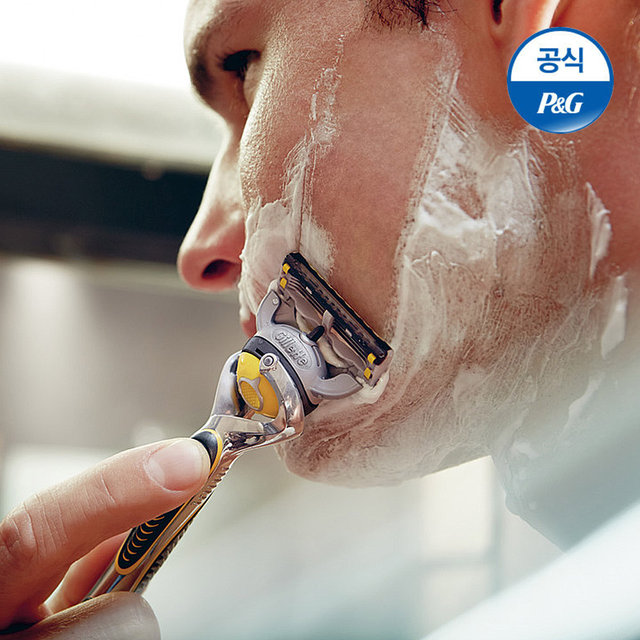 퓨전 프로쉴드 옐로우 면도날 4입[G141]