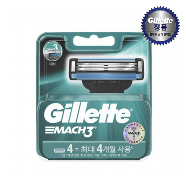 마하3 오리지날 면도날 4입[G02]