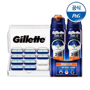 퓨전 매뉴얼 면도날 10입 + 쉐이브젤 2개[G165][G145]