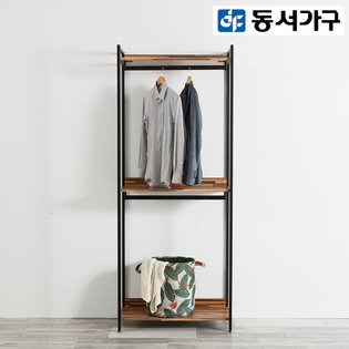  *취향저격 철제 오픈 클로젯  조립식 오픈형 800 2단 행거 옷장 _그레이