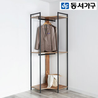  *취향저격 철제 오픈 클로젯  조립식 오픈형 600 코너장 _그레이