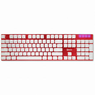 ARES Q150 크리스탈 키캡 LED 기계식키보드 레드 청축
