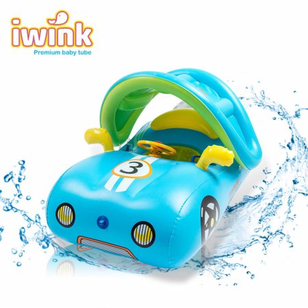  물놀이용 대형 아기 보행기 튜브 스포츠카/블루