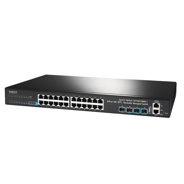L3 매니지먼트 24포트 10G 스위칭허브 NEXT-4028L3-10G