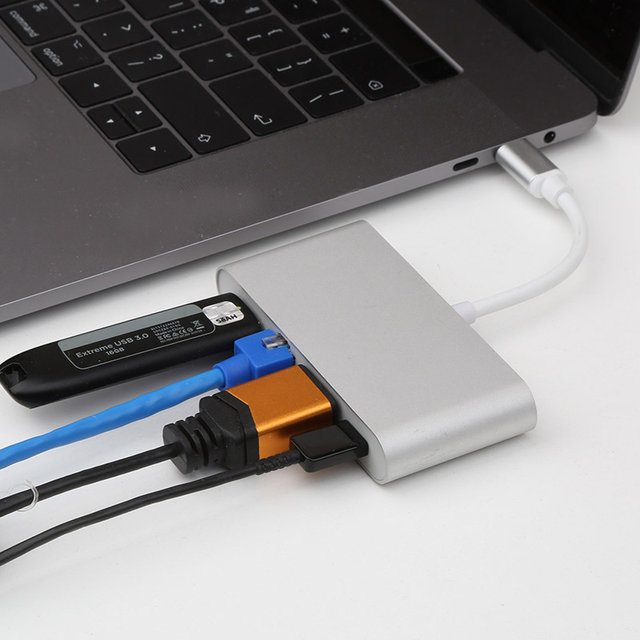 TYPE-C to USB허브/덱스스테이션/HDMI/USB랜카드 NEXT-413TCH-DX