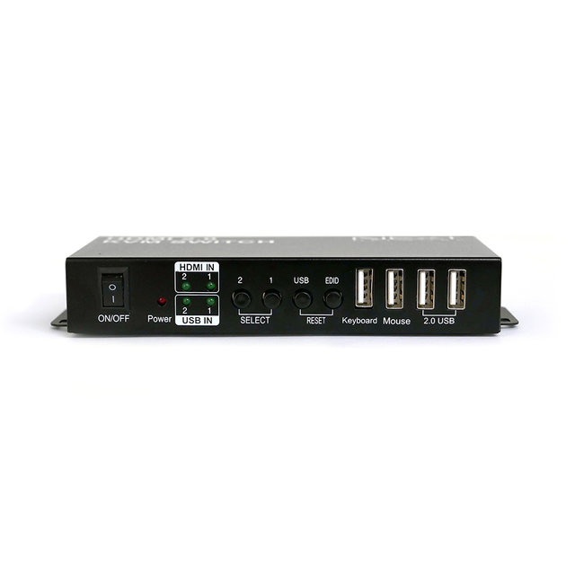 2포트 USB HDMI KVM 스위치 선택기 4K 60Hz 해상도 NEXT-7002KVM-4K