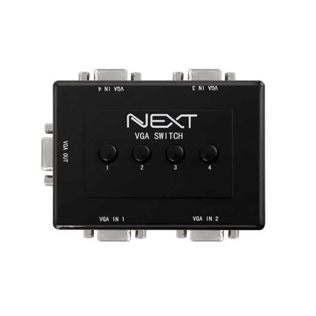 4대1 RGB VGA 모니터 선택기 스위치 NEXT-2404VSW
