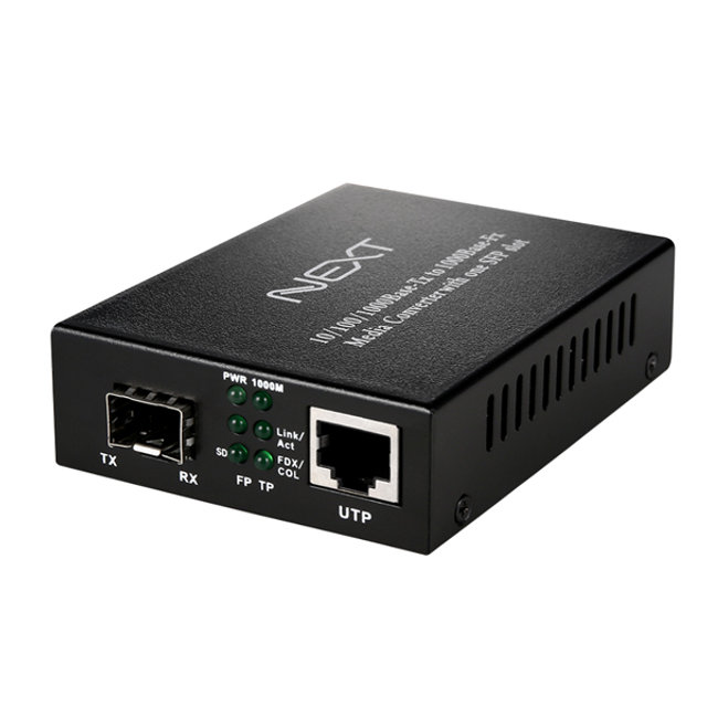 이더넷 광 미디어컨버터 SFP 모듈장착 NEXT-2000G-SFP