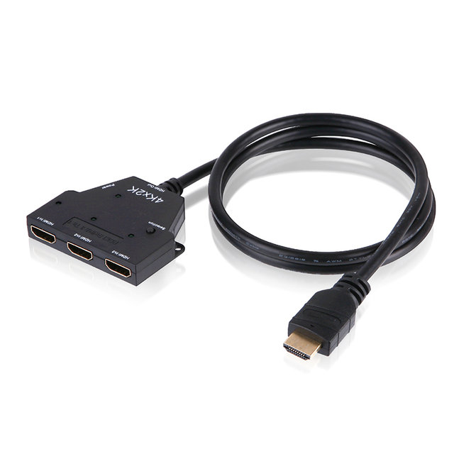 HDMI2.0 UHD 3:1일체형 모니터선택기 NEXT-403SWC4K60