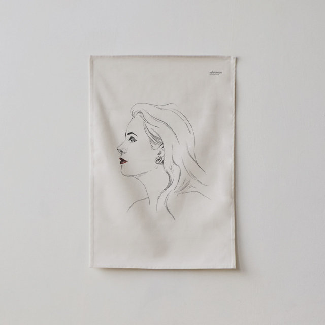 인물화 일러스트 패브릭 포스터 / 가리개 커튼