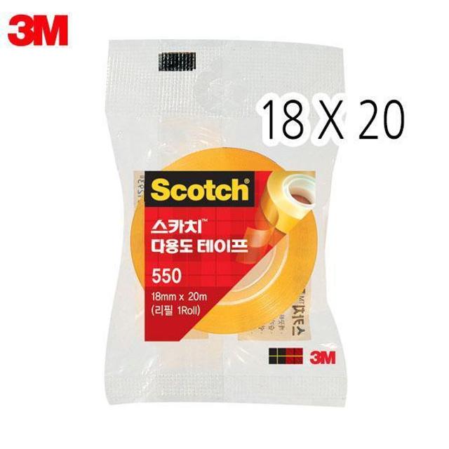  3M 스카치 다용도테이프 550R 18X20 리필 