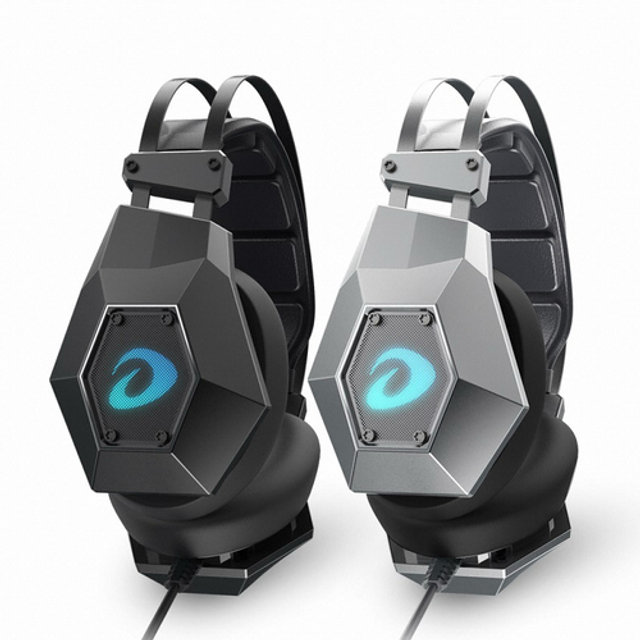 EH755 USB 7.1 HI-FI 진동 게이밍 헤드셋 건메탈