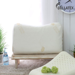 국내생산 천연라텍스 땅콩형베개 1+1_오가닉코튼