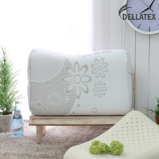 국내생산 천연라텍스 땅콩형베개 1+1_데이지