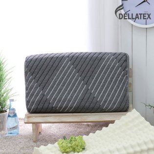 국내생산 천연라텍스 지압형베개 1+1_스퀘어